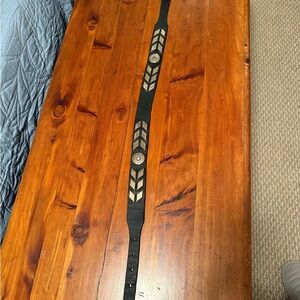 Harley-Davidson Black and Silver Women's Belt Size Small